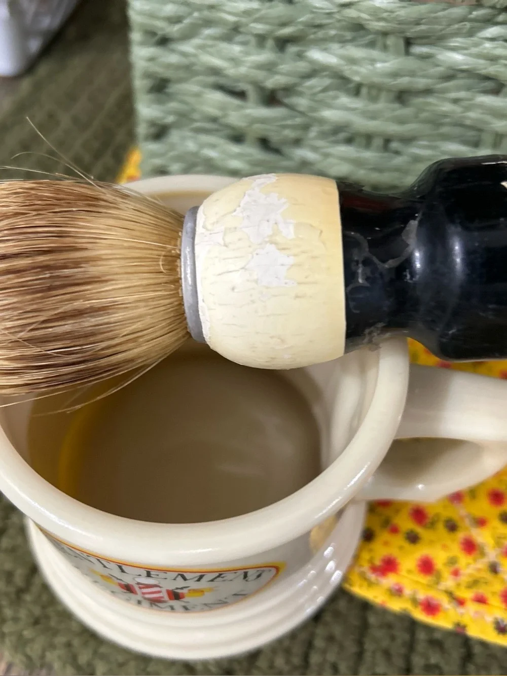 Vintage Avon Gentlemen's Regiment Shaving Mug and Brush